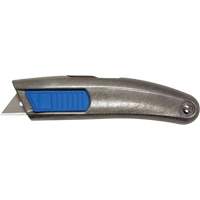 Couteau r&eacute;tractable non peintur&eacute; SECUPRO MEGASAFE, 20 mm, Acier inoxydable, Robuste, Prise en Aluminium Equipex