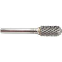 Cylinder Shape Radius End Carbide Shipyard Bur, SC-5, 1/2" Dia., 1" Depth of Cut Equipex