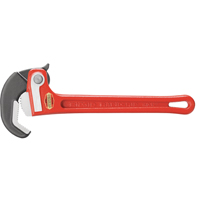 RapidGrip Pipe Wrench, 1" Jaw Capacity, 10" Long Equipex
