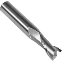 S108 30° Square End Mill, 1/4" Dia., 2-1/2" L, 2 Flutes, 1/4" Shank, Carbide Equipex