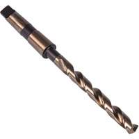 Heavy Duty Taper Shank Drill Bit, 9/16", High Speed Cobalt, 4-7/8" Flute, 135° Point Equipex