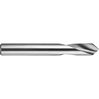 Spotting Drill, Bright, Regular Length, 1/4", High Speed Steel, 90° Point Equipex