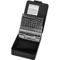 Jeu de forets s&eacute;rie courte combin&eacute;s robustes, 60 morceaux, Acier rapide Equipex