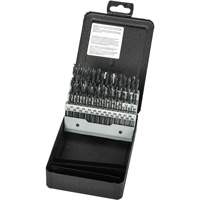 Jeu de forets s&eacute;rie extra courte, 60 morceaux, Acier rapide Equipex