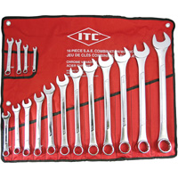ICW-16 Professional Raised Panel Wrench Set, Combination, 16 Pieces, Imperial Equipex