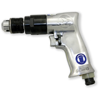 ADX380R Air Drill Rev, 4 CFM, 1/4" NPT, 86.8 dBA, 3/8" Chuck, Keyed Equipex