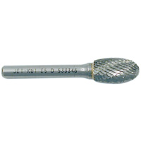 Oval Burr, 1/4" Dia., 1/4" Shank, 3/8" Depth of Cut Equipex
