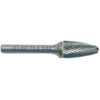 F1-D JET-KUT&reg; Tree Shape Burr with Radius End, 1/4" Dia., 5/8" Depth of Cut Equipex
