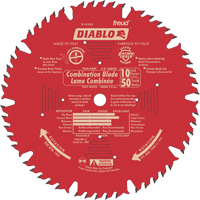 Lames de scie pour entrepreneur - Lames de scie combinaison, 10", 50 dents, Pour Bois Equipex