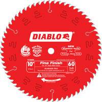 Lames de scie pour entrepreneur - Lames de scie finition fine, 10", 60 dents, Pour Bois Equipex