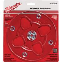 Clear 7" Diameter 1-3/16" Center Hole Sub-Base Equipex