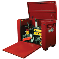 High-Capacity Drop-Front Chest, 60" x 31" x 45", Steel, Red Equipex