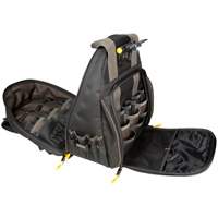 Techgear 53-Pocket Tool Backpack, 16" L x 13-1/4" W, Black, Polyester Equipex