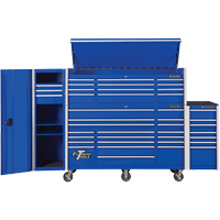 RX Series Side Cabinet, 3 Drawers, 19" W x 25" D x 61" H, Blue Equipex