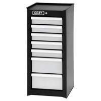 Armoire compl&eacute;mentaire, 7 tiroirs, 14-3/4" la x 18" p x 33,34" h, Noir Equipex