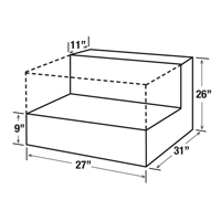 R&eacute;servoir de transfert pour carburant en acier, Acier, Capacit&eacute; 48 gal., Blanc Equipex
