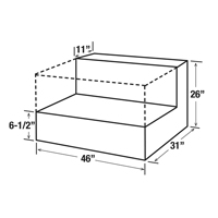 R&eacute;servoir de transfert pour carburant en acier, Acier, Capacit&eacute; 85 gal., Noir Equipex
