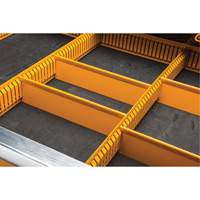 Powered Tool Cart, 11 Drawers, 42-1/2" W x 24-7/16" D x 41" H, Black/Orange Equipex