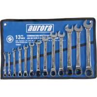 Fixed Head Wrench Set, 13 Pieces, Imperial Equipex