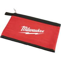 Zipper Pouch, Canvas, 1 Pockets, Black/Red Equipex