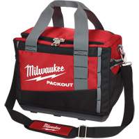 Packout Tool Bag, Ballistic Nylon, 2 Pockets, Black/Red Equipex