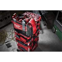 Packout Tool Bag, Ballistic Nylon, 8 Pockets, Black/Red Equipex