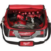 Packout Tool Bag, Ballistic Nylon, 8 Pockets, Black/Red Equipex