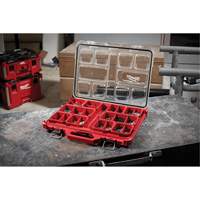 Packout Low-Profile Organizer, 19-3/4" x 16-2/5" x 2-1/2", Black/Red Equipex