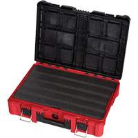Packout Tool Case with Customizable Insert, 20-7/10" x 15-1/5" x 6-1/5", Black/Red Equipex