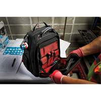 Packout Backpack, 15-3/4" L x 11-4/5" W, Black/Red, Ballistic Equipex