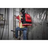 Packout Backpack, 15-3/4" L x 11-4/5" W, Black/Red, Ballistic Equipex