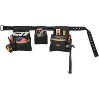 Ceinture &agrave; outils combin&eacute;e de luxe, Polyester, Noir Equipex