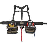 Ceinture &agrave; outils de luxe, Polyester, Noir Equipex