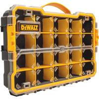 Organisateur avec compartiments PRO, 11" la x 17-5/8" p x 2-7/8" h, Noir/Jaune Equipex