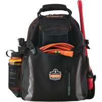Arsenal&reg; 5843 Tool Backpack, 13-1/2" L x 8-1/2" W, Black, Polyester Equipex