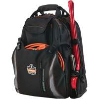 Arsenal&reg; 5843 Tool Backpack, 13-1/2" L x 8-1/2" W, Black, Polyester Equipex