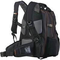 Arsenal&reg; 5843 Tool Backpack, 13-1/2" L x 8-1/2" W, Black, Polyester Equipex