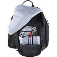 Arsenal&reg; 5143 Tool Backpack, 15" L x 8" W, Black, Polyester Equipex