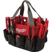 Utility Oval Bag, Ballistic Nylon, 24 Pockets, Black/Red Equipex