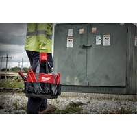 Utility Oval Bag, Ballistic Nylon, 24 Pockets, Black/Red Equipex