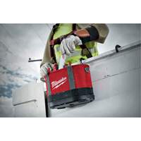 Aerial Utility Oval Bag, Ballistic Nylon, 14 Pockets, Black/Red Equipex