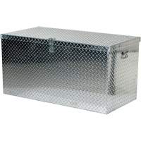 Boîte &agrave; outils portative en t&ocirc;le larm&eacute;e d'aluminium, 25-1/16" P x 49-1/4" la x 24" h, Argent Equipex