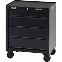100 Series Rolling Tool Chest, 4 Drawers, 26-1/2" W x 18" D x 32" H, Black Equipex