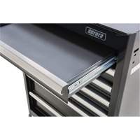 Industrial Tool Cart, 7 Drawers, 27" W x 18-3/4" D x 39" H, Black Equipex