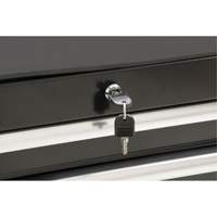 Industrial Tool Cart, 7 Drawers, 27" W x 18-3/4" D x 39" H, Black Equipex