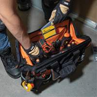 Sac &agrave; outils avec grande ouverture Tradesman Pro, Nylon balistique, 42 pochettes, Noir Equipex