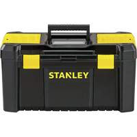 Essential&reg; Tool Box with Tray, 19" W x 9-7/8" D x 9-3/4" H, Black/Yellow Equipex