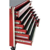 Industrial Tool Cart, 12 Drawers, 56" W x 24-1/2" D x 38-1/8" H, Red Equipex