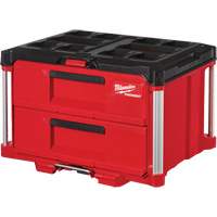Packout 2-Drawer Tool Box, 16-1/3" x 14-1/3" x 22-1/5", Red Equipex