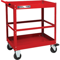 PRO+ Series Heavy-Duty Utility Cart, 2 Tiers, 30-1/5" x 38-1/3" x 19-1/2" Equipex